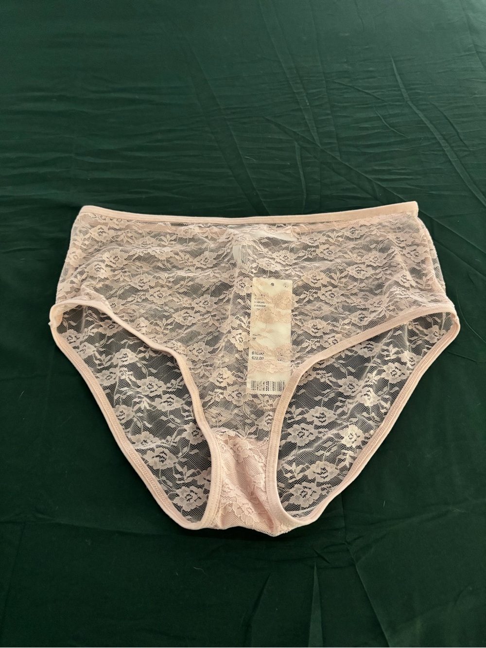 Out From Under High-Waist Floral Lace Briefs -  Mauve Medium